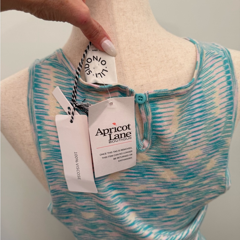 resort, tropical, Multicolor Knit dress sz L